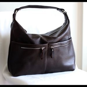 Leather bag.